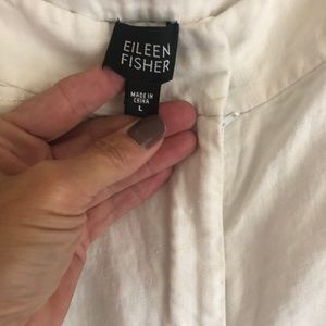 White linen pants size Large